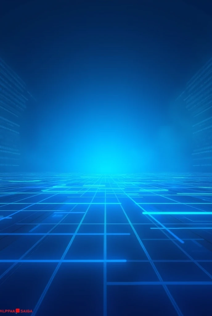 blue technological background with horizontal lines