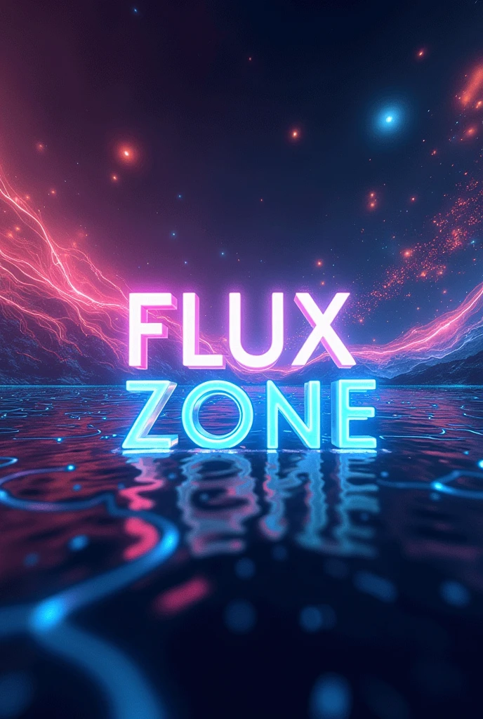 Make a profile picture with the name of Flux Zone
