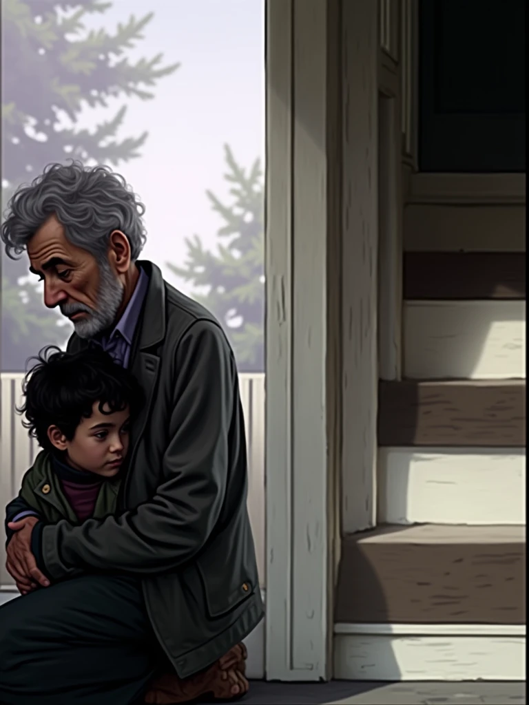 hugging grandpa 