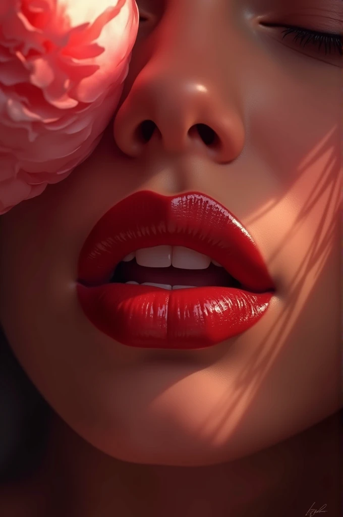 Create some lips that say kiss me