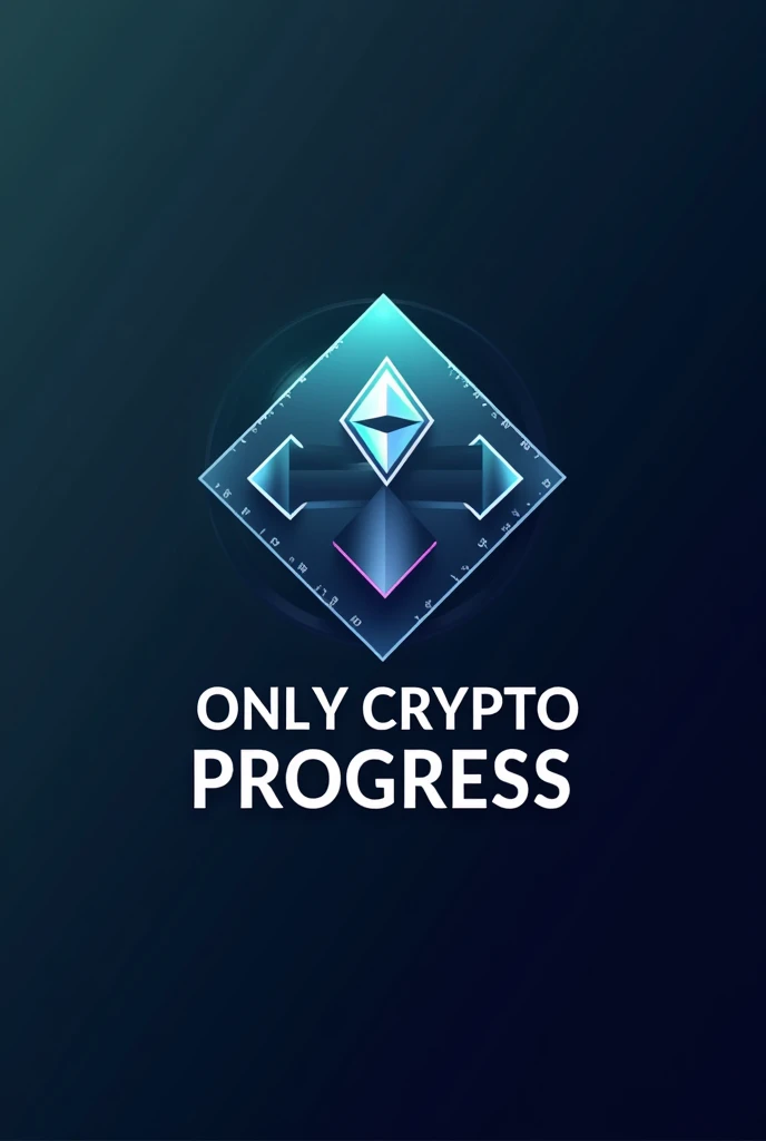 a cryptocurrency logo for my TELEGRAM community,  that is called
" only crypto progress"