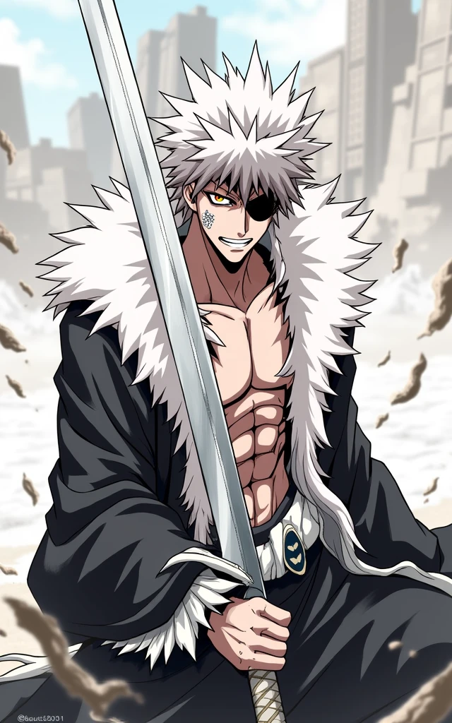 zaraki kenpachi, bleach, anime