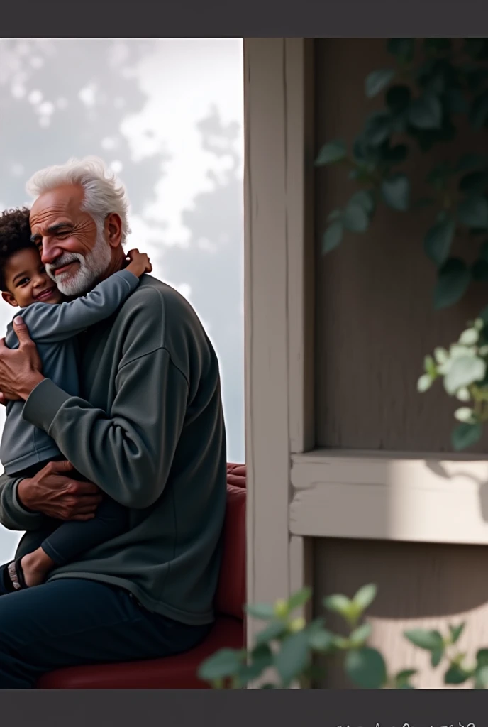 hugging grandpa 