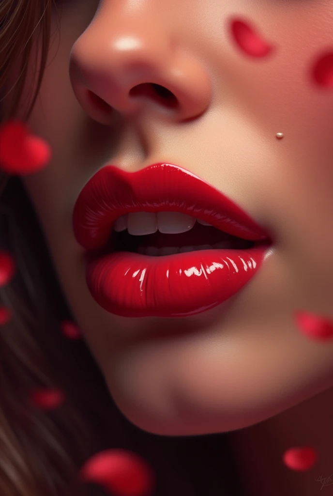 Create some lips that say kiss me