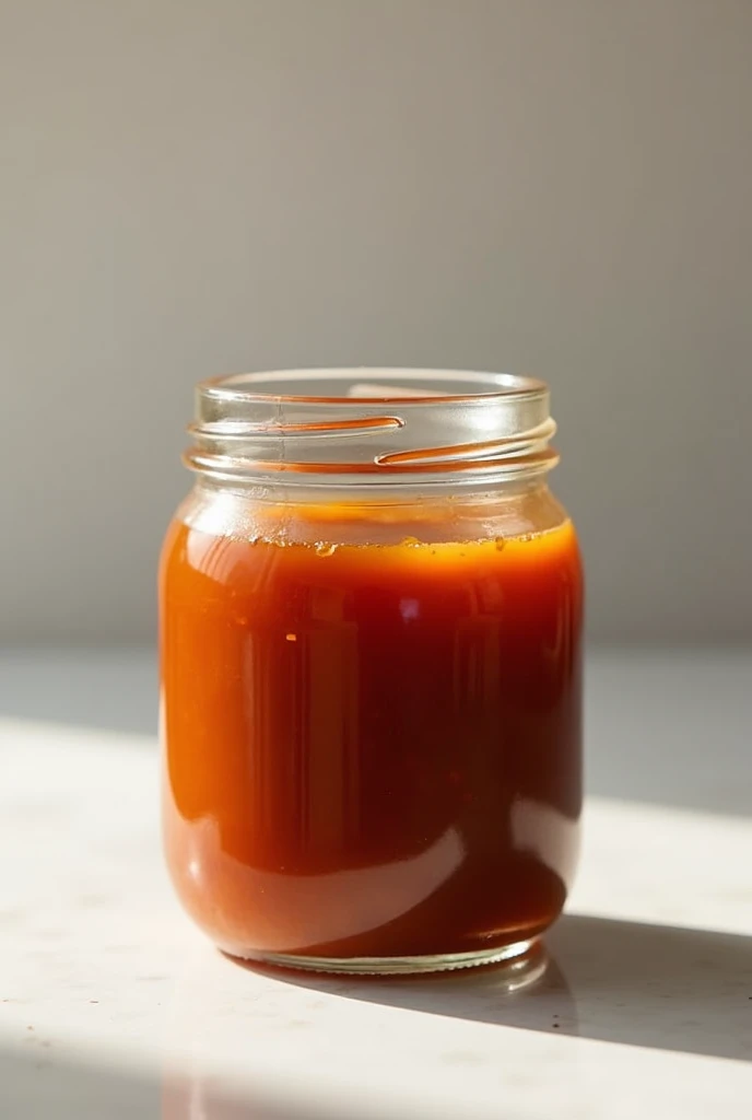 A 300-GRAM GLASS JAR WITH BACON SAUCE 