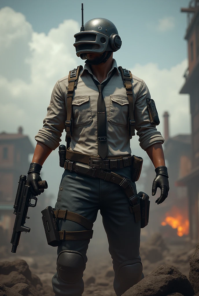 PUBG  Player with gun and his name is RC JODD YT