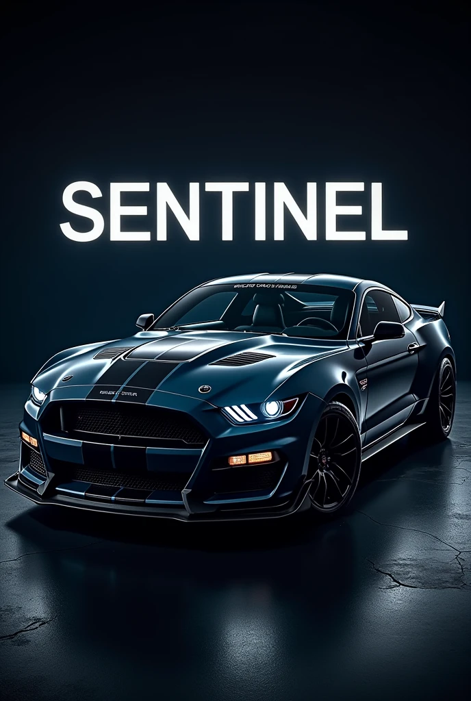 Create a self-project on the Ford Mustang GT 500 with the letters Project Sentinel