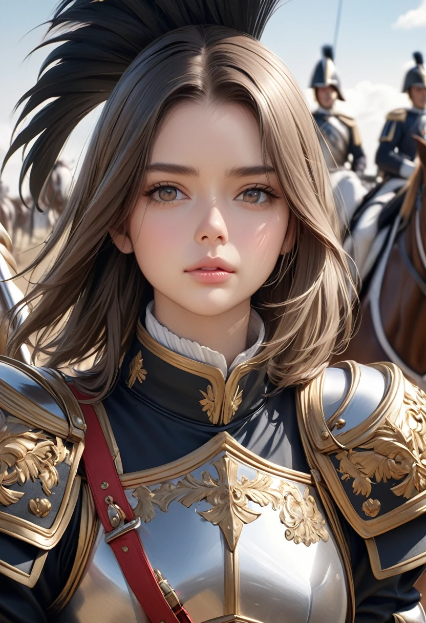 Cuirassiers, best quality, 4k, 8k, highres, (masterpiece:1.2), ultra-detailed, (photo realistic,:1.37), looking at viewer,
