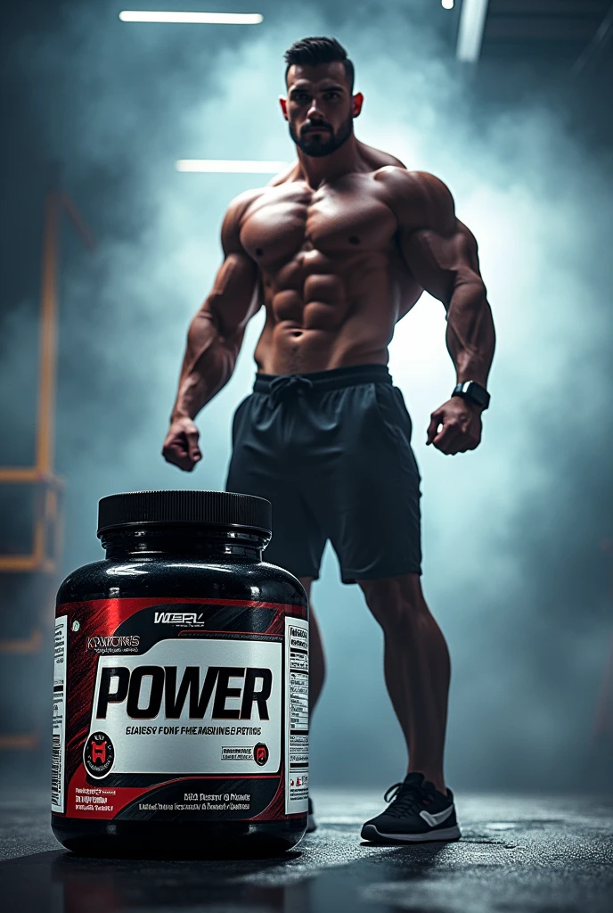 An Advertising Image for a Dietary Supplement With the Name "POWER"