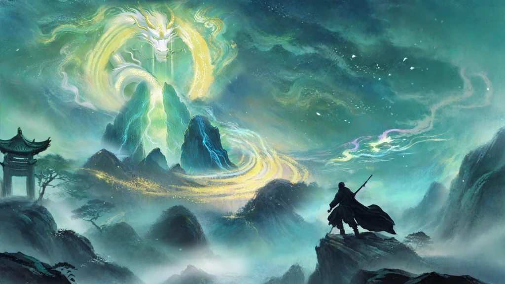 (((back-view,full body))),a small man pulling out a sward:1.8,male focus,solo,Battle stance,solo,green Chinese hanfu,black long hair,high ponytail,(black boots,black shorts),anatomically correct,chinese painting,nijimale, mature male,masterpiece,best quality,8K,wallpaper,claborate-style painting,(Masterpiece),(ultra-detailed),