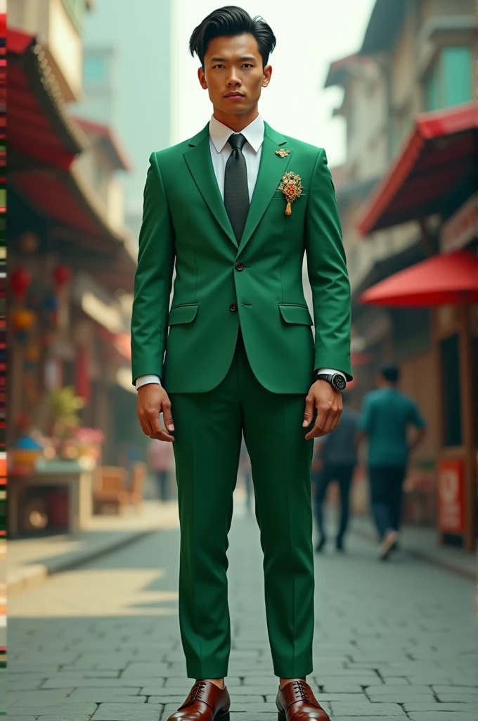 Green thai suit