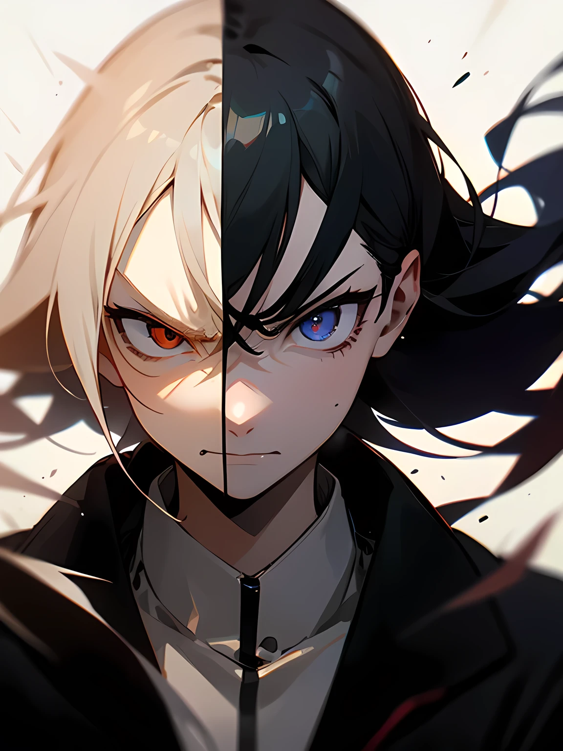 face、Glare、anger、hatred、curse、