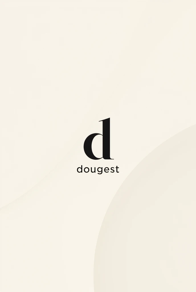 Logo that represents the name DocuGest mainly through the use of the letter D, that contains light colors and we will be, minimalistic, proffesional, sophisticated, chic.