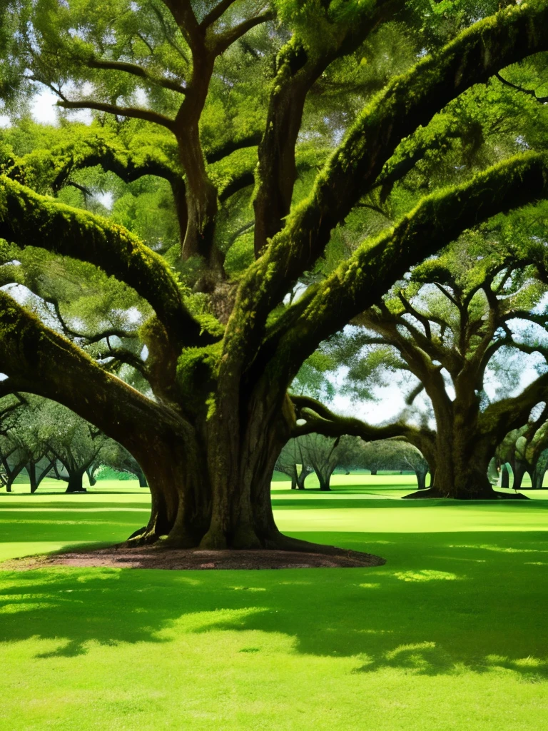 arafed tree with white moss growing on it in a park, spanish moss, beautiful ancient trees, overhanging branches, a beautiful tree, breath-taking beautiful trees, moss covered, breath - taking beautiful trees, oak trees, old trees, tall broad oaks, knotted trees, the treetops of giant oaks, hauntingly beautiful, oak tree, incredibly beautiful