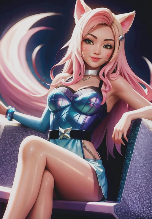 kda_ahri, smirk, sitting