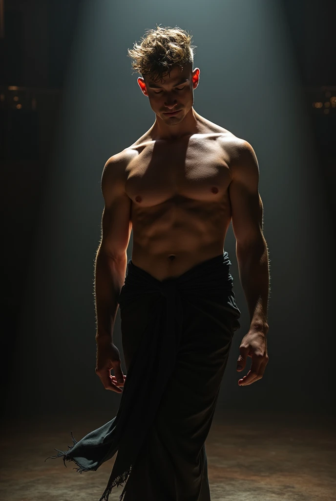Hot and handsome young man dancing naked, Get out of the striptease