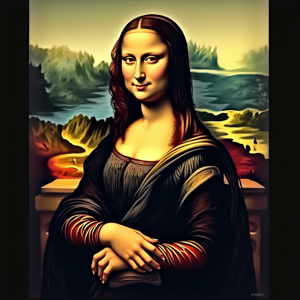 Putting in Honkai Star Rail Pose Mona Lisa