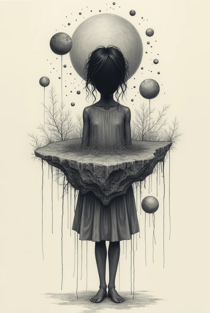 simple surrealism drawing