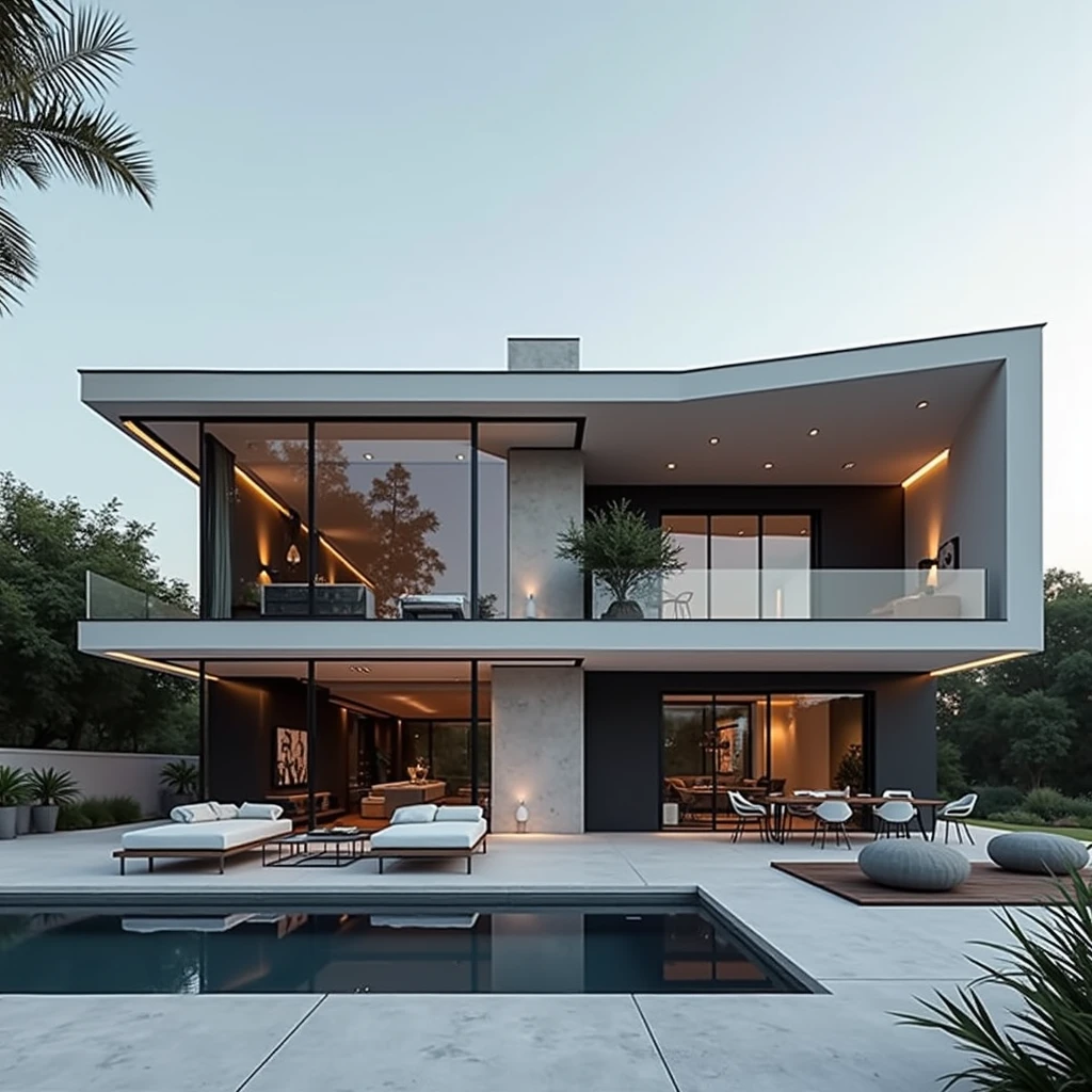 mordenhouse, house, glass house with a sloping roof, modern, vibrant (photo brute, Real, best quality, head of'artwork:1.2), (hyper Realistic, photo-Realistic:1.2), high quality, (dark lighting:1.2), perfect lighting, archaic