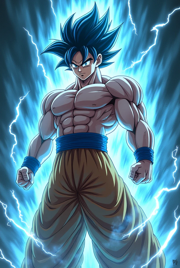 A poster of dragon ball super ultra instinct