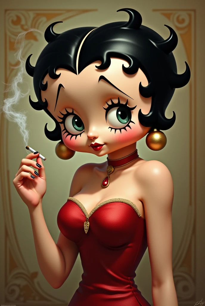 Betty boop smoking