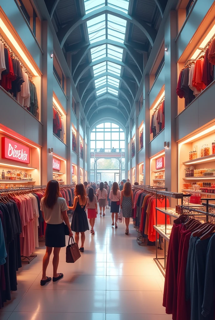 sales of clothes and perfumes