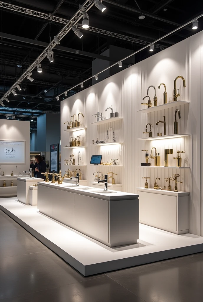 Trade fair stand for taps 