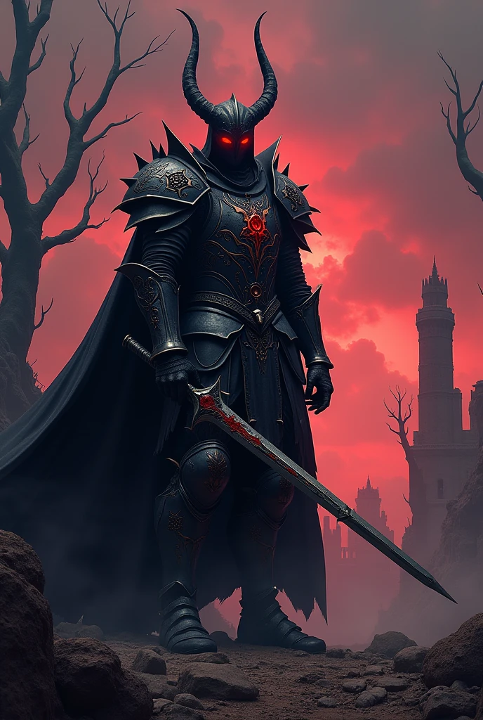 Demonic medieval knight