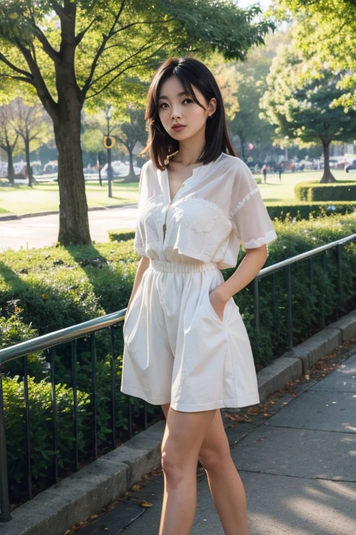 she in the park