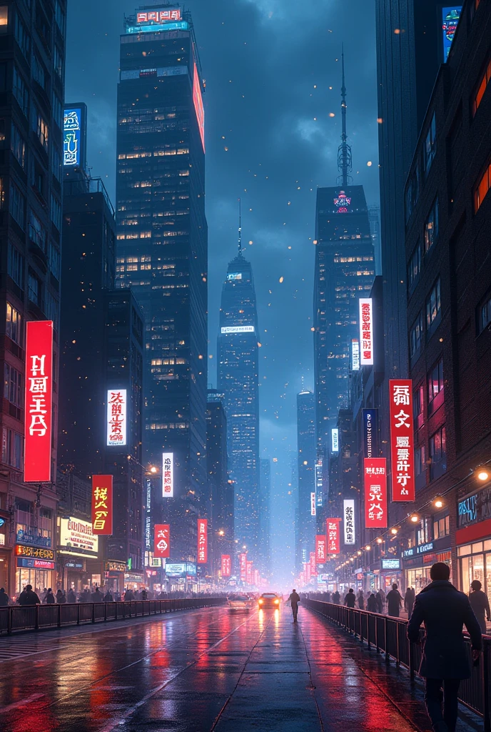 City view at night