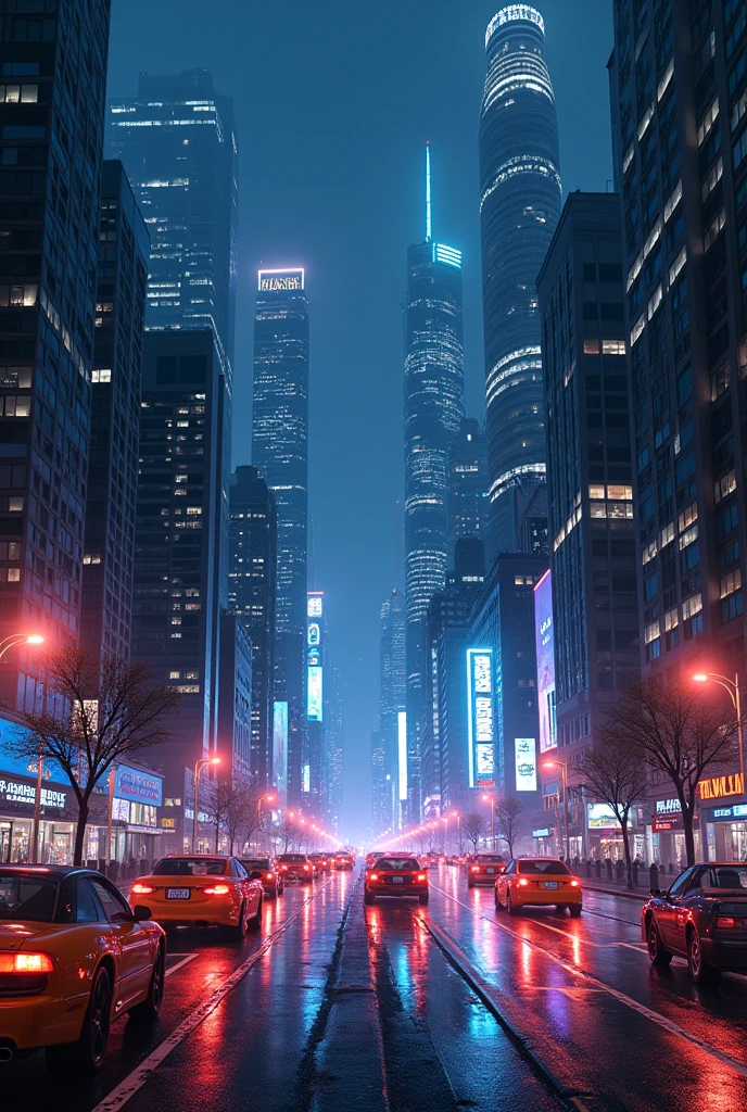 City view at night