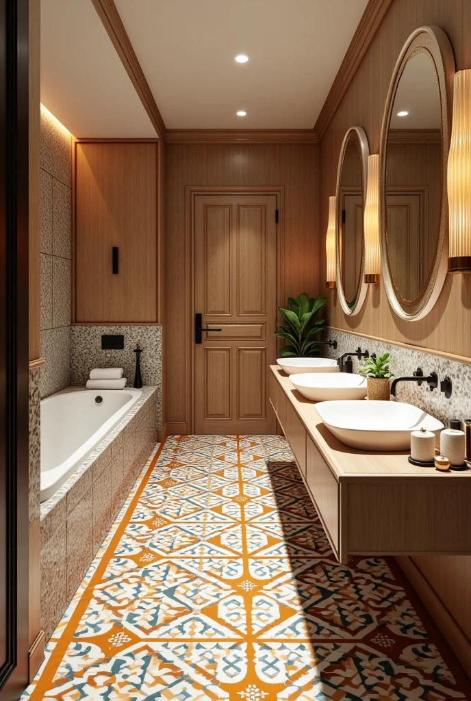 Make me bathrooms published the restaurant high quality materials such as ceramics with geometric patterns or mosaics in vibrant tones for the coverings. Consider light wood details and accessories.