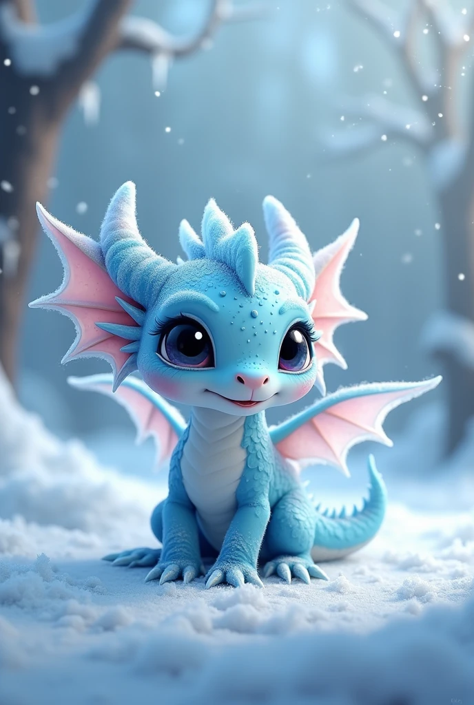 Adorable  ice dragon 