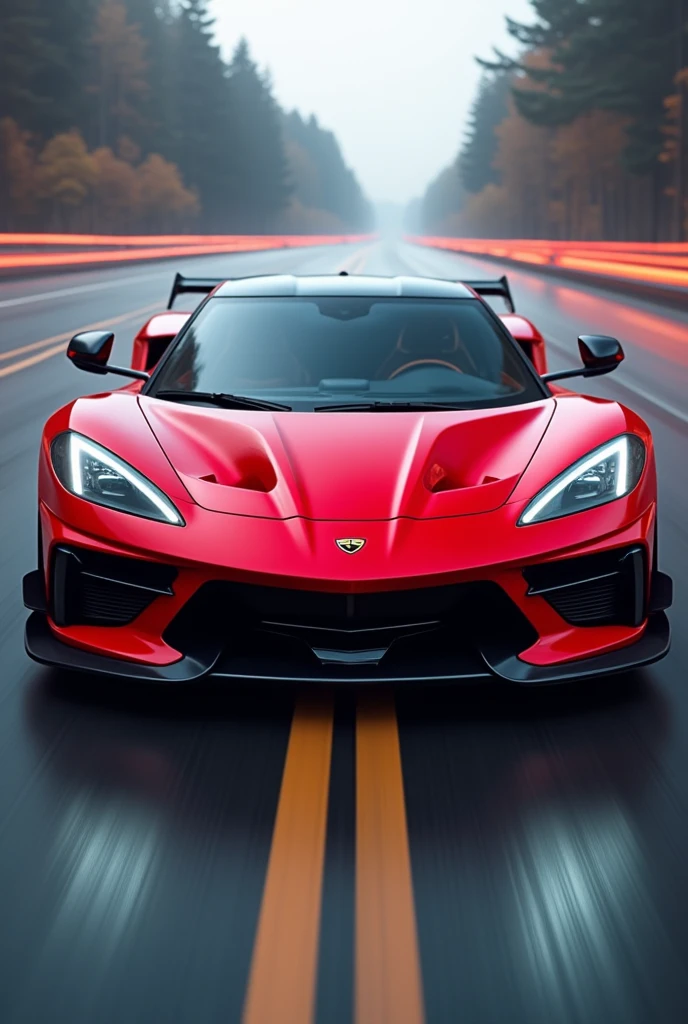 Red H2r car