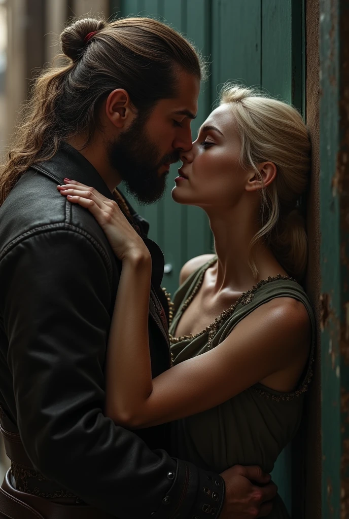 Make the commoner flirt with another girl (blonde and low-income) other than the princess (in secret, in a super hidden place that is not nature)