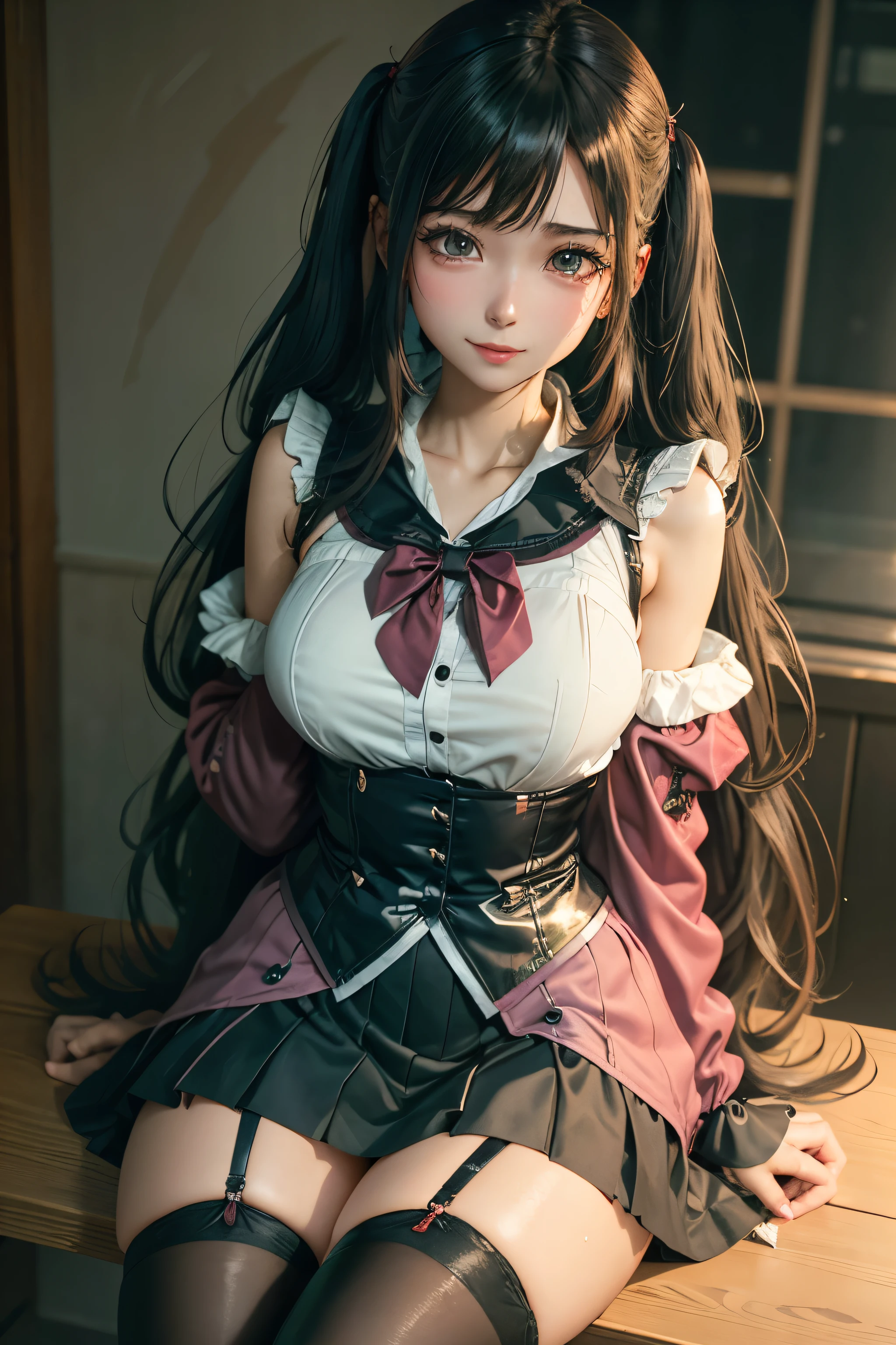 high school girlブレザー、high school girl、Red checked skirt、JK Style、Jacket、smile、garter、Knee socks、Panty stocking、Otherworldly beauty、Really cute、boredom、Extraordinary beauty、Dark black eyeshadow、sorrow、Good skin radiance、Long Hair Straight Hair、Dark Gothic Makeup、Dark smile、Beautiful woman、Stained Glass Background、On the table、Highest quality、5 reference books、Sweat glistens on my chest、Sweat glistens on my face、Thigh sweat、sweating、Black frill East size Regular size、Dark pink hair、2、Sweat on your thighs、Sweat a lot and become sticky。、My thighs are sticky and shiny、Sweating on thighs and chest、Small breasts、Slightly slim、Sweating all over the body、ah, I play the synthesizer.、sit and play an instrument、Thin legs、Two people、Lesbian couple、hug、My girlfriend has a really cute face、My female friend has a very beautiful face.、Do lesbian play、Super straight hair、Extremely fair skin、Synthesizer playing、Sexy expression、sit at a synthesizer、The expression of someone who is trying to hold back from masturbating、Panting expression、Ecstatic expression、Synthesizer operation、There is a synthesizer、