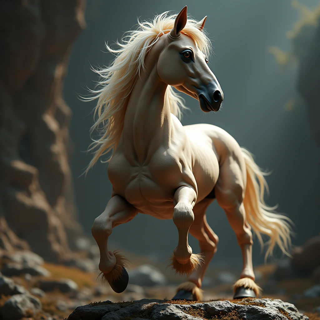 A centaur, a detailed and realistic half-human, half-horse mythical creature, beautiful detailed eyes, beautiful detailed lips, extremely detailed face and body, muscular, dynamic pose, Greek mythology, fantasy, intricate anatomy, ultra-detailed, 8k, photorealistic, cinematic lighting, dramatic shadows, dramatic colors, vibrant, fantasy art, conceptual