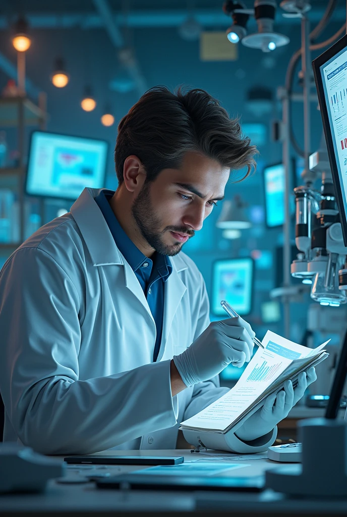 Alex (  man ) decides that knowledge is the key. Research how to prevent diseases and realize that there is a lot that can be done."