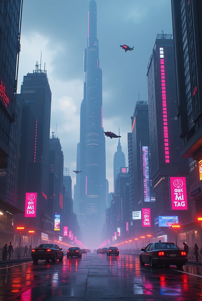 Make me 2d gaming background for my logo in youtube channel without any main object
With cyberpunk style landscape