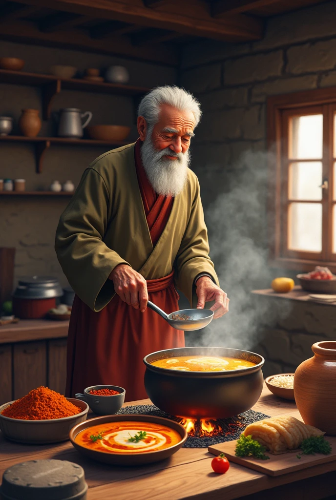  Bhutanese brother preparing porridge, chilli cheese curry with rice