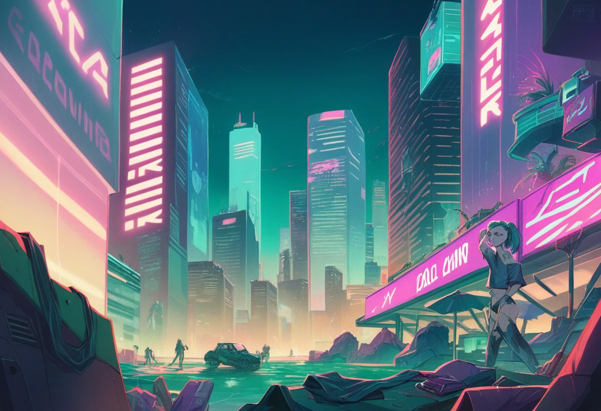 Anime City at night with its neon signs and buildings, cyberpunk art by Mike "Beep" Winkelmann, Trending on CGSociety, retrofuturism, busy Cyberpunk metropolis, Futuristic Cyberpunk Tokyo Night, beautiful Cyberpunk City, Cyberpunk metropolis, Cyberpunk City, Cyberpunk dream world, in Cyberpunk City, Cyberpunk Cityscape, cyberpunk in a Cyberpunk City, in a futuristic Cyberpunk City