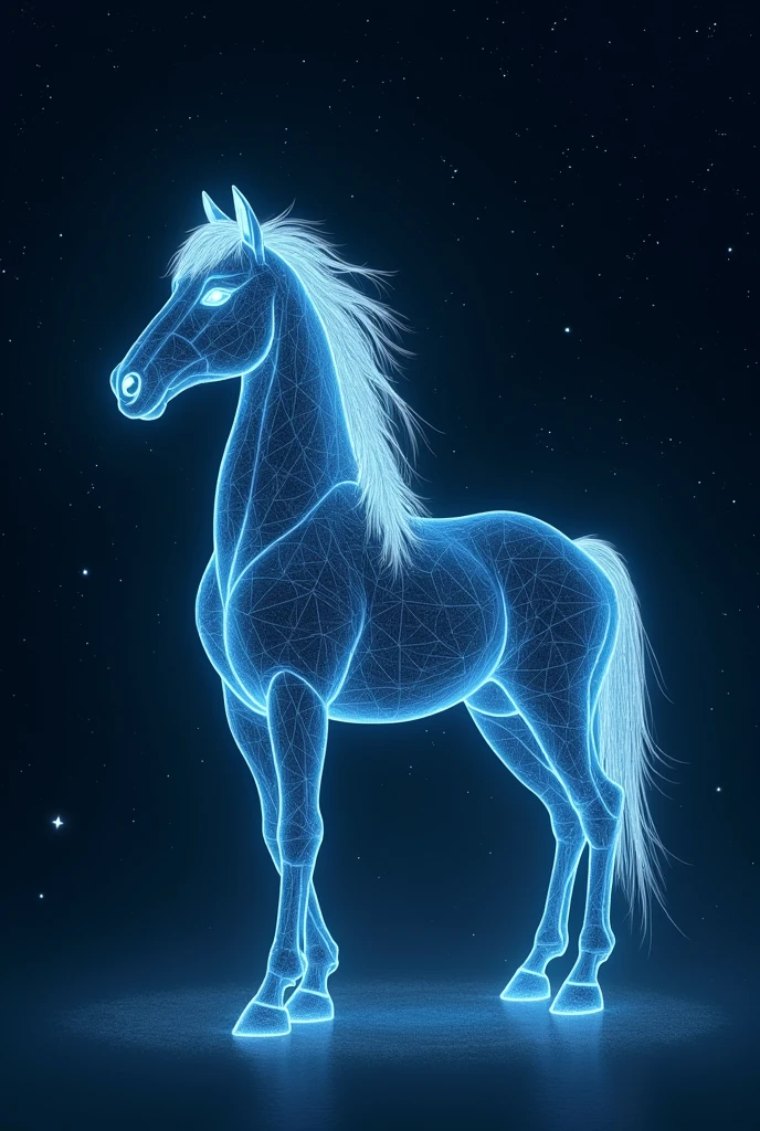   ( perfect anatomy ) light painting(Use only light blue light lines to draw the Centaur constellation)Human upper body plus Horse body close-up blue light line drawing Remy Centauri constellation (Just use lines) Delicate patterned wide angle lens in dark starry sky tranquil simple aesthetic art master masterpiece movie scene very detailed masterpiece, fair. Realistic, fresh and elegant aesthetic style airbrush digital oil painting is very beautiful, Perfectly composed and exquisitely crafted, high-quality work by a master artist