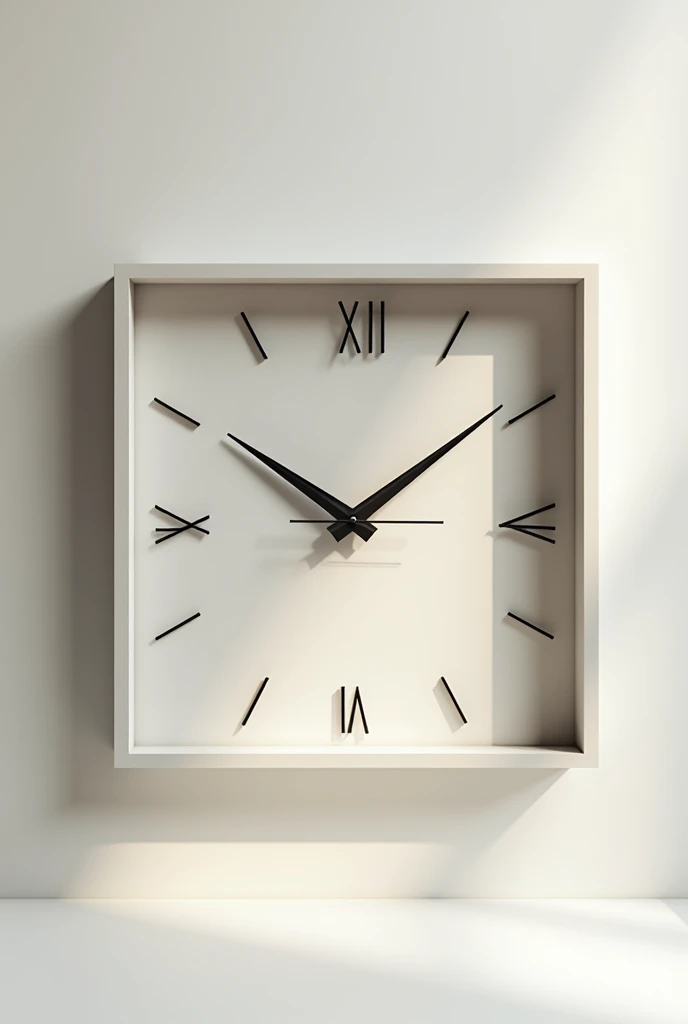 8 inch by 8 inch square clock design