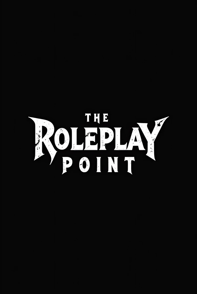 I want a logo that says the name The Roleplay point and the hard style