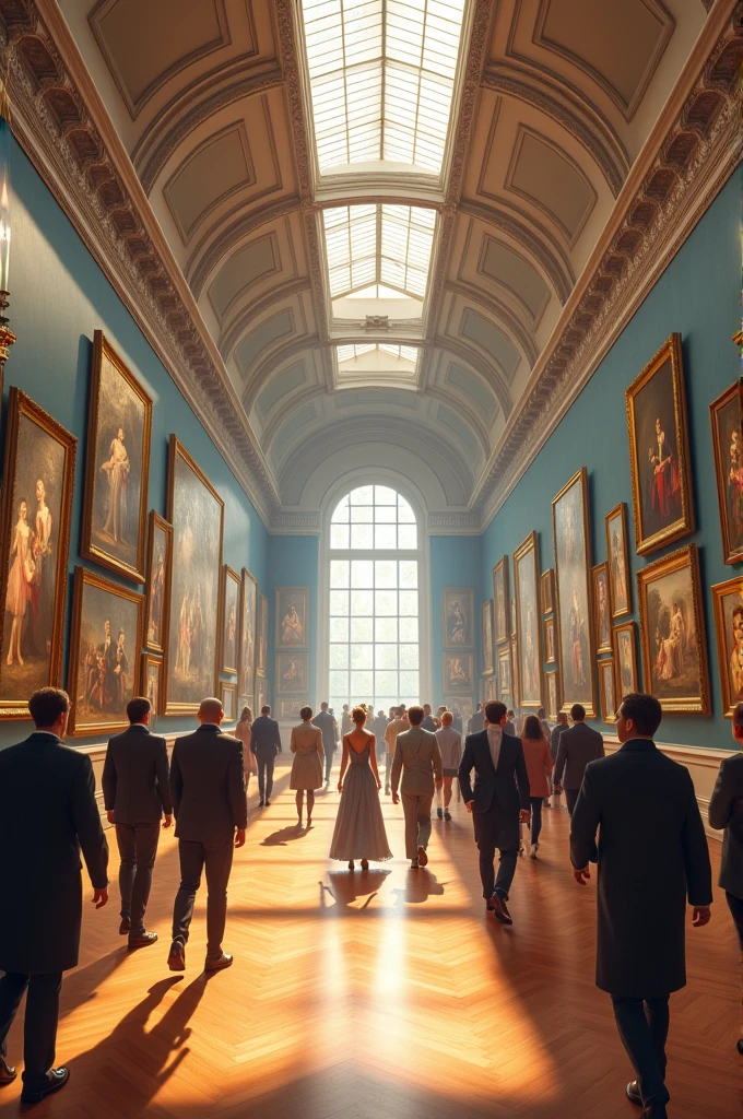 A painting gallery