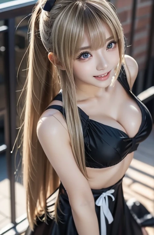 Sexy Big 、Sexy cute looks and cute beautiful girl, beautiful and sexy face、A strong wind blows my hair in front of my face、length, Metallic blonde straight hair、ponytail, beautiful, Cute and sexy eyes hidden behind long bangs, maid Cafe, Gothic Maid, BREAK ceremony,((masturbate violently:1.5)), ((Random sexy poses、put in、Deep joy, Ecstatic Eyes:1.2)), Ecstatic face、Climax expression, Through clenched teeth、My whole body is convulsing、Official Art,Highly detailed CG Unity 8k wallpaper, (masterpiece:1.0),(Highest quality:1.0), photo shoot, 8k, Browsing Caution, High resolution, Kodak Portrait 400, Film Grain, Lens flare brilliance, View your viewers, look back,((Full body 10:12)),Shoot to your feet,Angle from below,At the top of the stairs、 information