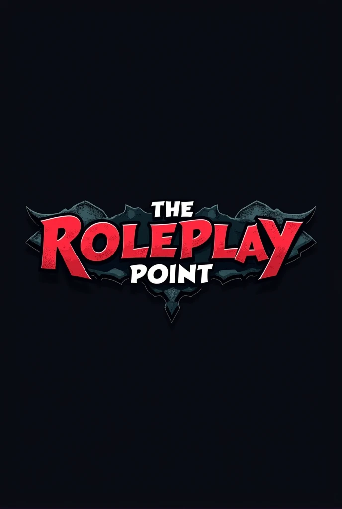 I want a logo that says the name The Roleplay point and the hard style