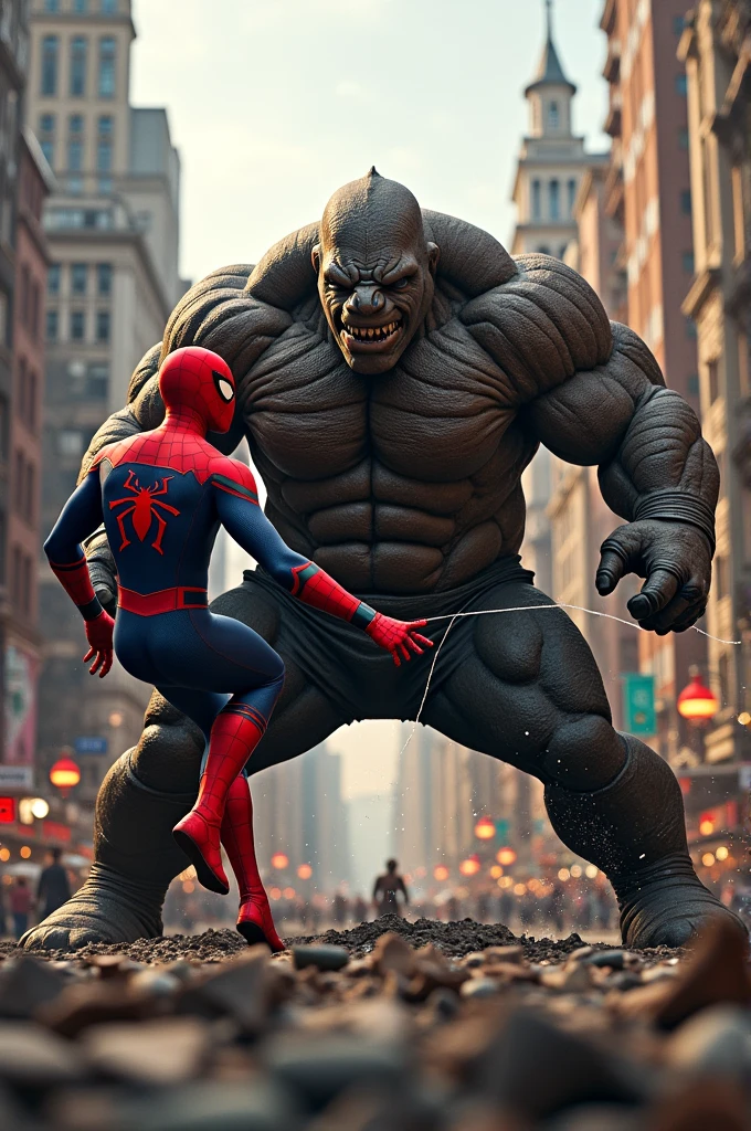 Spiderman Tom Holland Vs Rhino Live Action