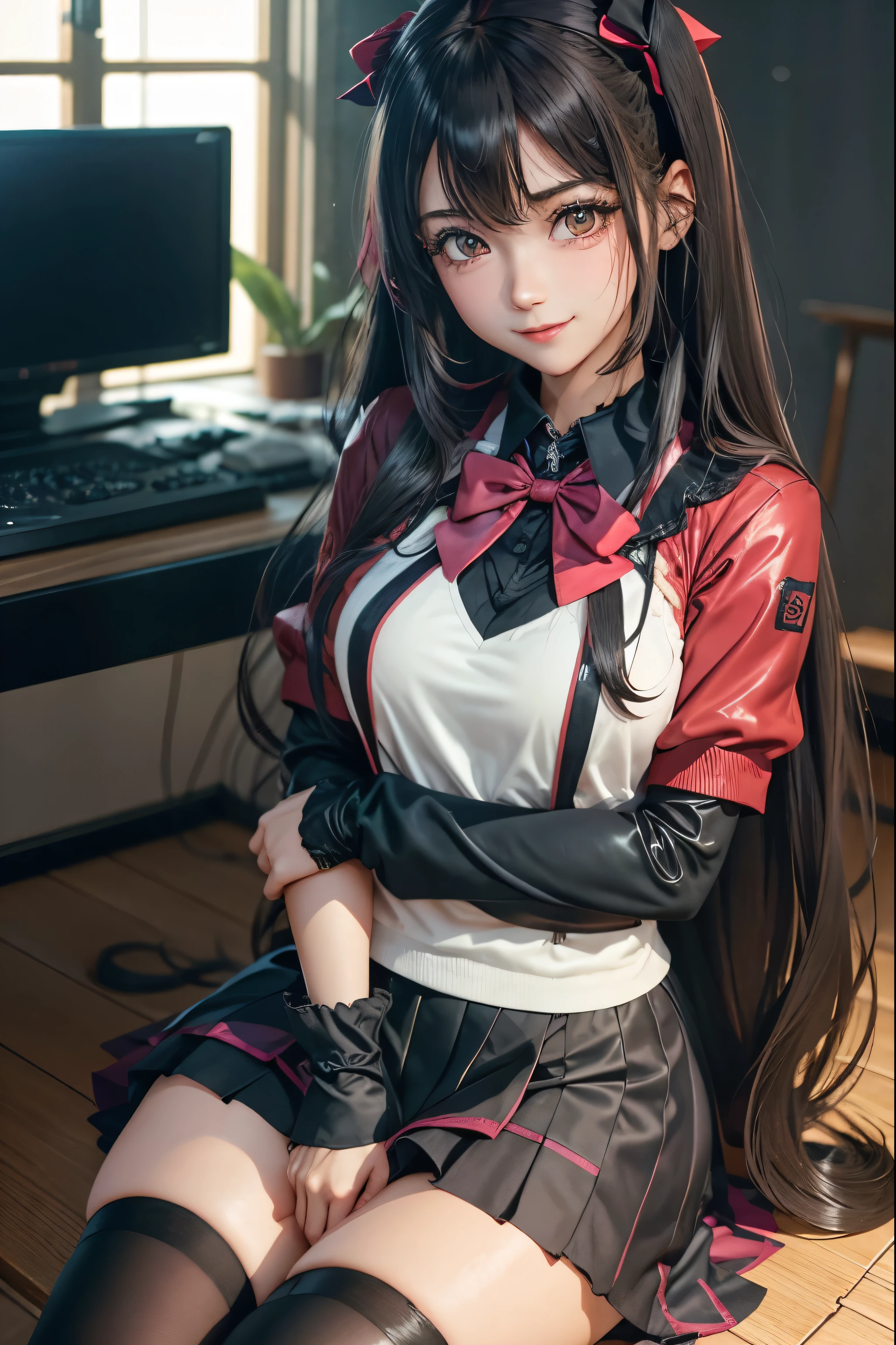 high school girlブレザー、high school girl、Red checked skirt、JK Style、Jacket、smile、garter、Knee socks、Panty stocking、Otherworldly beauty、Really cute、boredom、Extraordinary beauty、Dark black eyeshadow、sorrow、Good skin radiance、Long Hair Straight Hair、Dark Gothic Makeup、Dark smile、Beautiful woman、Stained Glass Background、On the table、Highest quality、5 reference books、Sweat glistens on my chest、Sweat glistens on my face、Thigh sweat、sweating、Black frill East size Regular size、Dark pink hair、2、Sweat on your thighs、Sweat a lot and become sticky。、My thighs are sticky and shiny、Sweating on thighs and chest、Small breasts、Slightly slim、Sweating all over the body、ah, I play the synthesizer.、sit and play an instrument、Thin legs、Two people、Lesbian couple、hug、My girlfriend has a really cute face、My female friend has a very beautiful face.、Do lesbian play、Super straight hair、Extremely fair skin、Play the synthesizer、Sexy expression、Sitting in front of a synthesizer instrument、The expression of someone who is trying to hold back from masturbating、Panting expression、Ecstatic expression、Working with synthesizers、