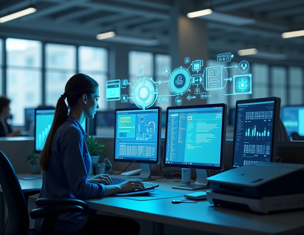 How office automation helps in carrying out work on a computer